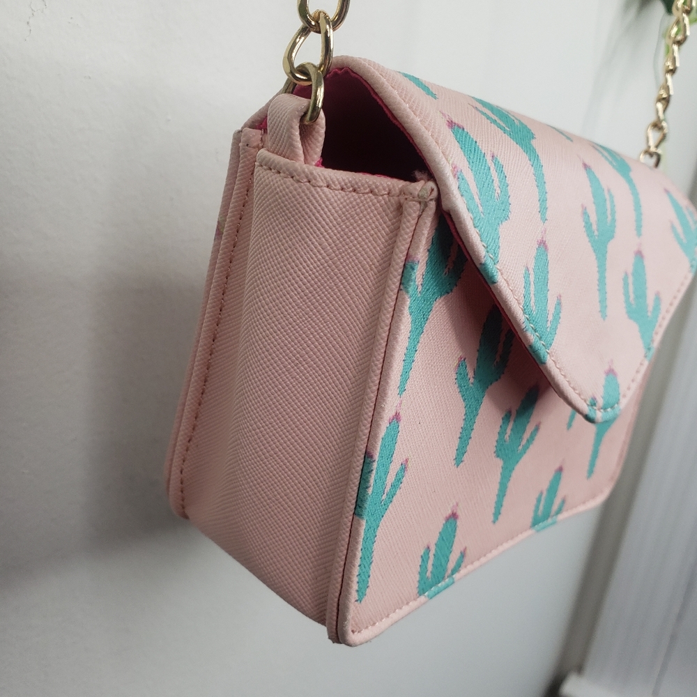 Deb & Dave Cactus Print Mini Crossbody Purse NWOT - Picture 6 of 8